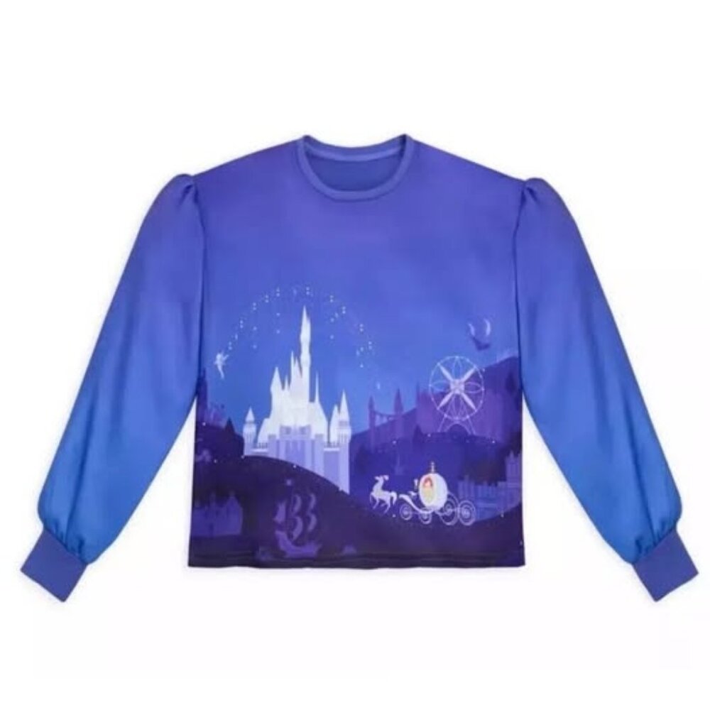 NEW* Disney Parks Cinderella Castle Top for Women • Her Universe | NWT M -Ombre